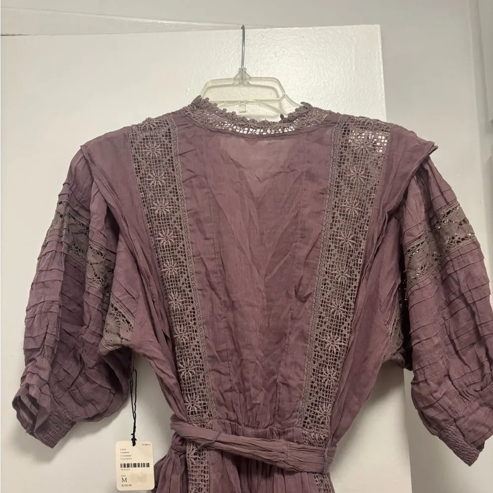 NWT Free People One Sydney Lace Dress Size M